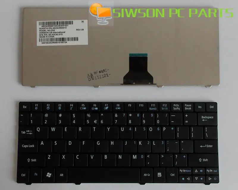 Клавиатура для ноутбука US Замена Acer Aspire One p1ve6 521 1430 1430Z 1830 1830T 1830TZ 1830/T/TZ|keyboard