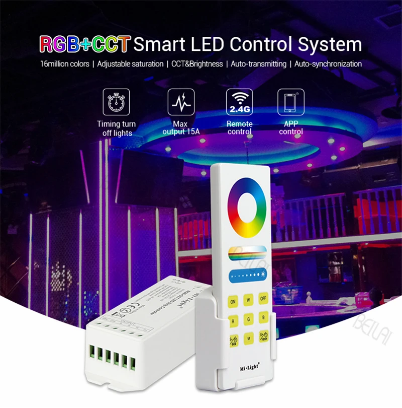 2 4G RF Mi Light RGBW RGB CCT умная светодиодная система дистанционного управления 15A LED