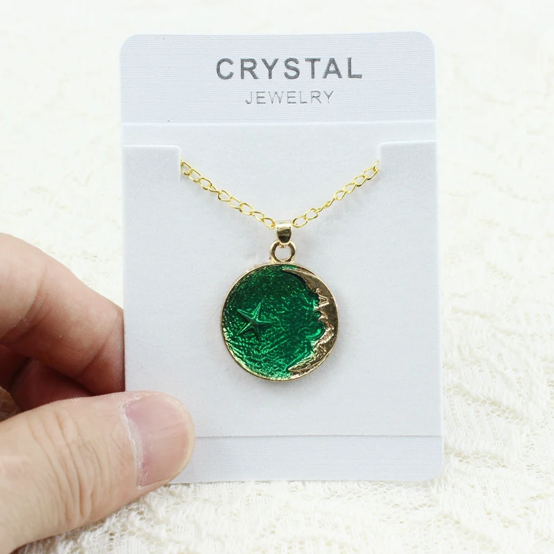 Женское колье с подвеской в стиле бохо золотого цвета простой звездой и