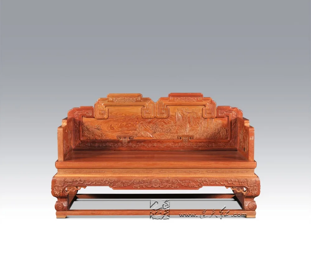 Двухместный двойной стул мебель из китайского королевского палисандра для