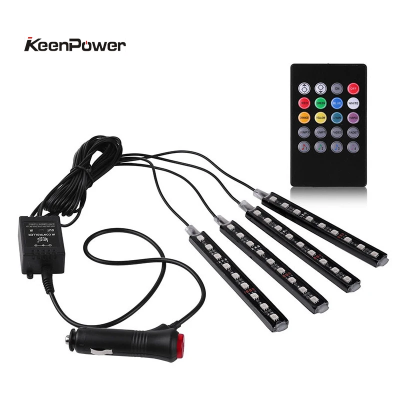 Keenpower Беспроводной музыка Дистанционное управление автомобиль RGB Светодиодные