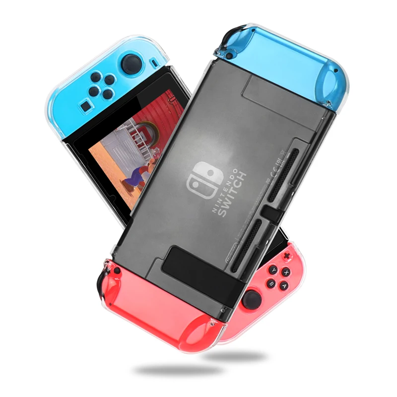 Чехол Shellnail для консоли Nintendo Switch TPU/Crystal PC защитный прозрачный жесткий чехол 3 типа