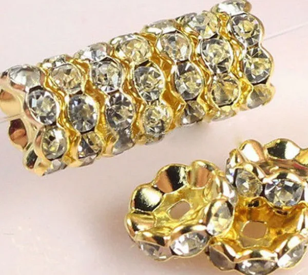 5/6/8/10/12 мм посеребренные эластичные кубические блестящие бриллиантовые стразы