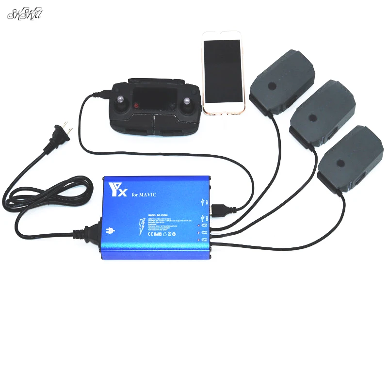 Зарядное устройство Mavic Pro и USB пульт дистанционного управления для зарядки