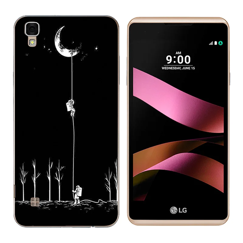 Phone Case for LG X style Back Cover Cat Landscape Printing K200DS TPU Silicone Covers Style Bag |