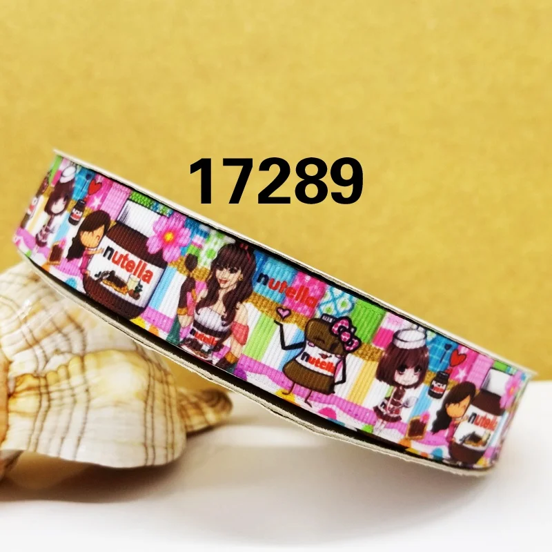 Бесплатная доставка 50 ярдов мультфильм печатных grosgrain ленты 17290 | Дом и сад
