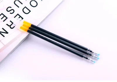 10pcs black refills Металлические гелевые розовые, золотые, серебряные ручки, креативные портативные шариковые ручки из сплава, оригинальные черные ручки, 0,5 мм - Цвет: 10pcs black refills