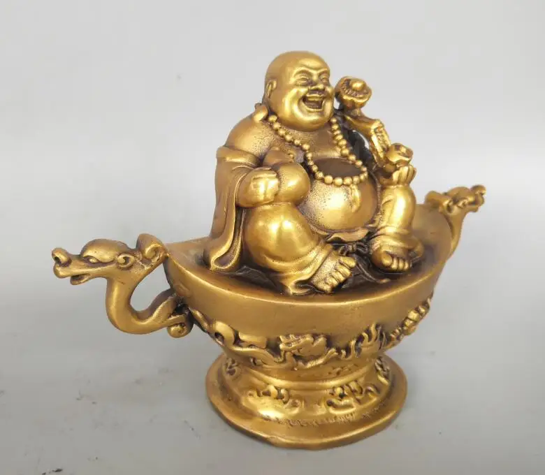 

Чистая медь, Китай yuan bao статуя богатства. Медь