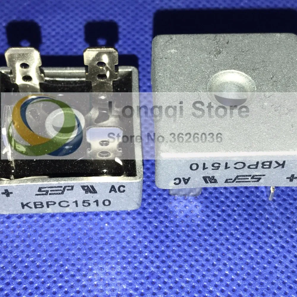

2PCS KBPC1510 15A 1000V 1KV SINGLE PHASE SILICON SINGLE PHASE SILICON Bridge Rectifiers