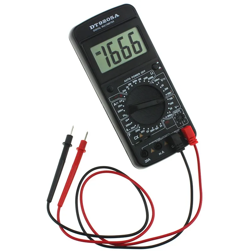 Лучшая цена Профессиональный DT-9205A ЖК-цифровой мультиметр электрический ручной