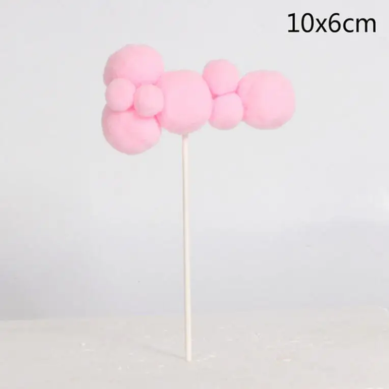 long pink Розовый голубой Единорог торт Топпер облако горячий воздушный шар Фламинго флажки для торта День рождения свадьбы украшения детский Душ Поставки - Цвет: long pink