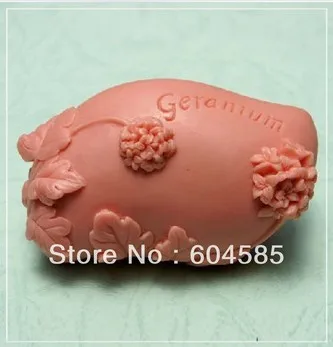 Силиконовая форма для мыла Geranium ручная работа|silicone soap mold|craft moldshandmade mold |