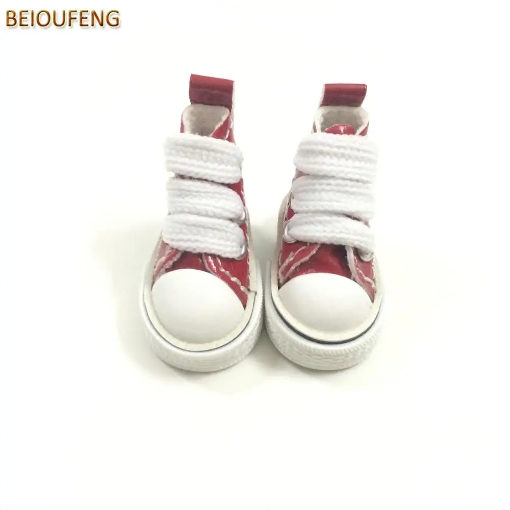 Beioufeng 3.8 см кукла Сапоги и ботинки для девочек для Блит игрушки куклы, 1/8 BJD Обувь для Блит azone кукла, pu Спортивная обувь Сапоги и ботинки для девочек со шнурками для Куклы