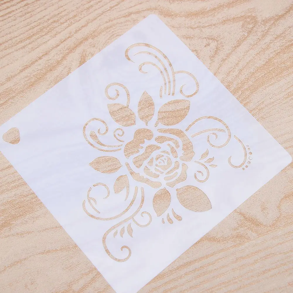 1 шт. розы многоразовые трафареты аэрограф живопись на холсте торт