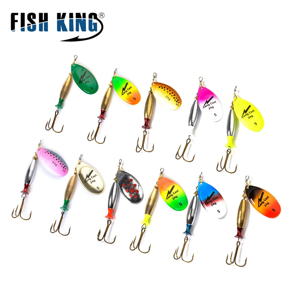 FISH KING металлическая блесна для спиннинга 1 шт. приманка ловли окуня жесткие
