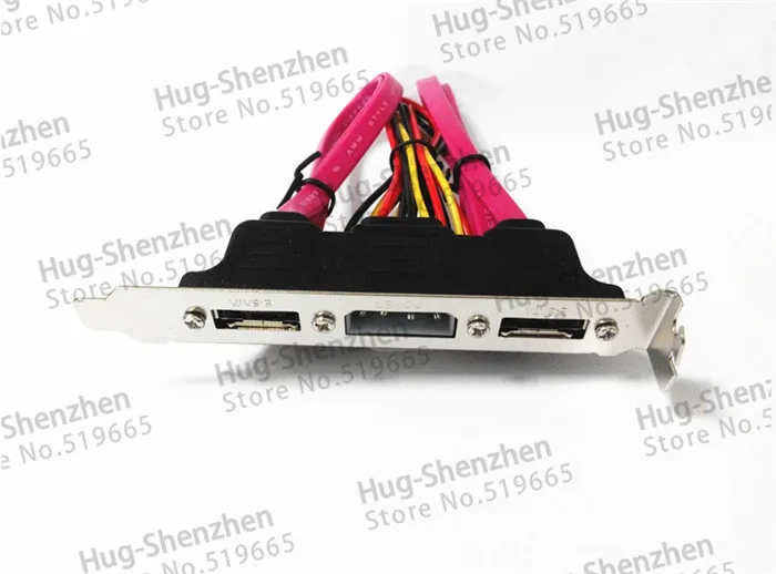 ПК DIY SATA в eSATA с 4Pin IDE Molex блок питания адаптер конвертер карты полный профиль