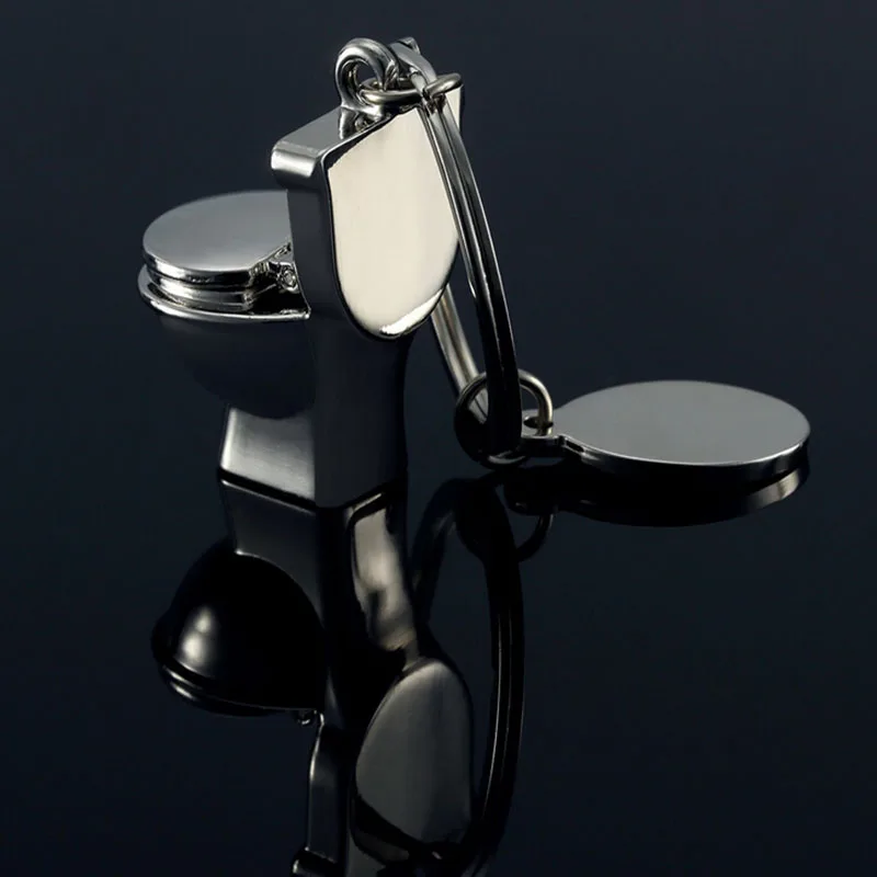 1 шт. Посеребренная цепочка для ключей от унитаза | Автомобили и мотоциклы