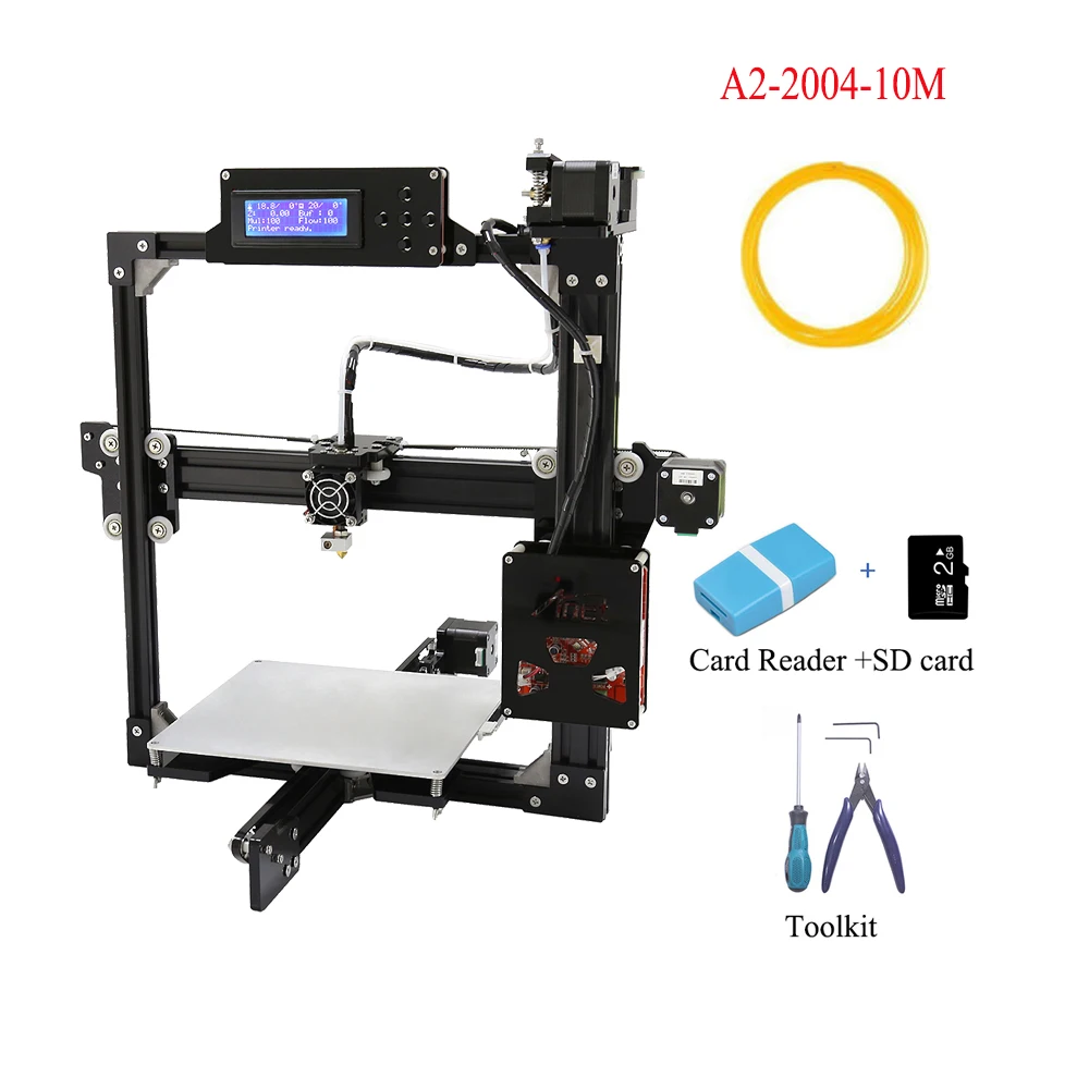 Anet A2 простая сборка алюминиевая рама 3D принтер набор умная модель для