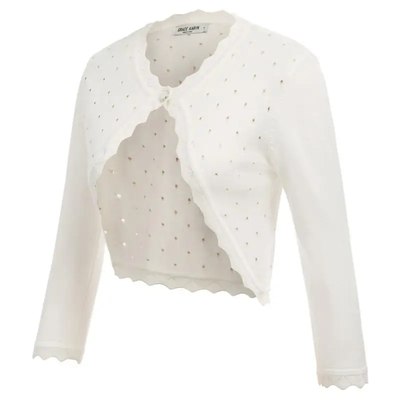 Женский Ретро болеро вязанный кардиган вязаный укороченный |