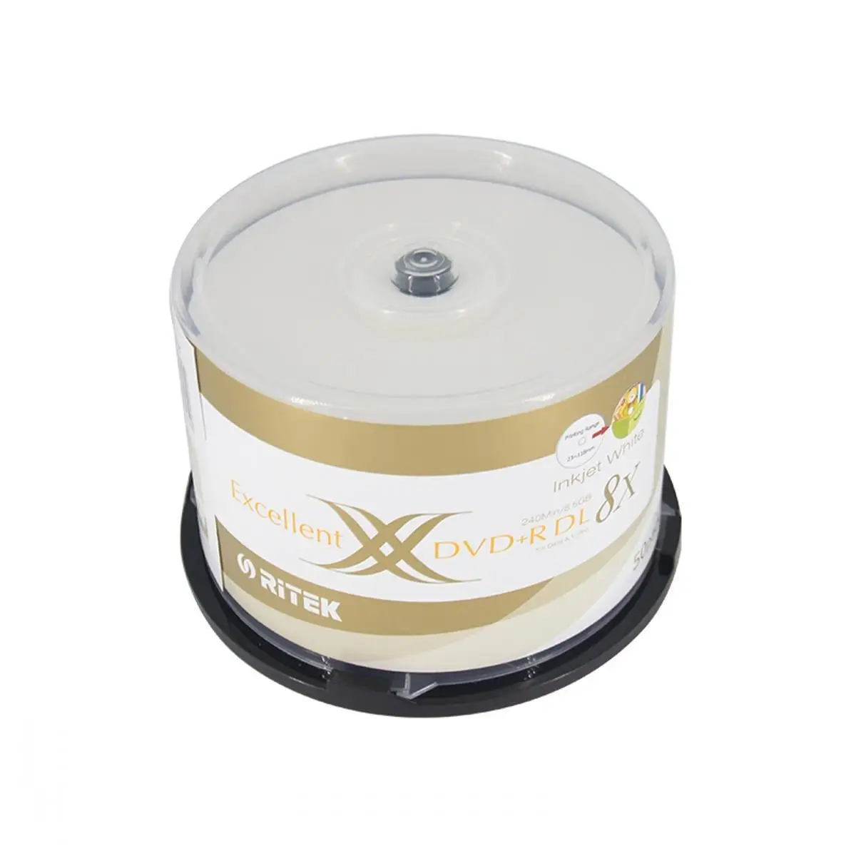 MLLSE 50 штук РИТЭК двойной X DVD + R DL D9 диск Слои 8 5 GB 2-8X 240 мин | Компьютеры и офис