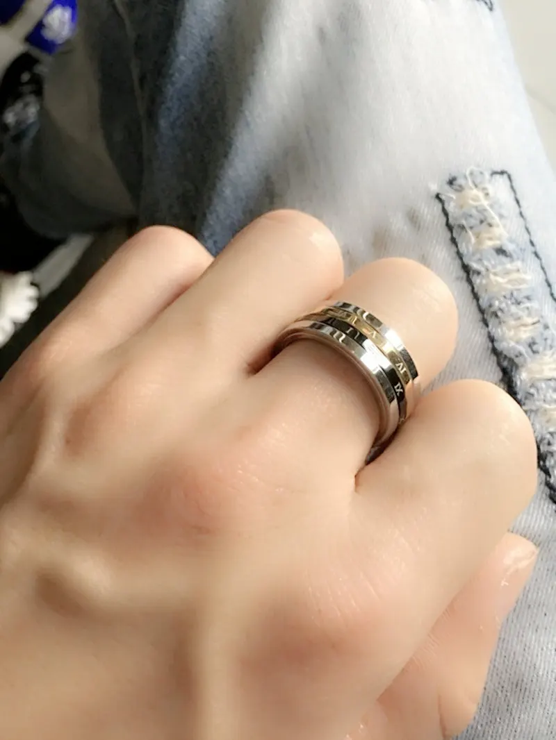 Новинка забавное вращающееся кольцо антистресс для детей и взрослых титановое