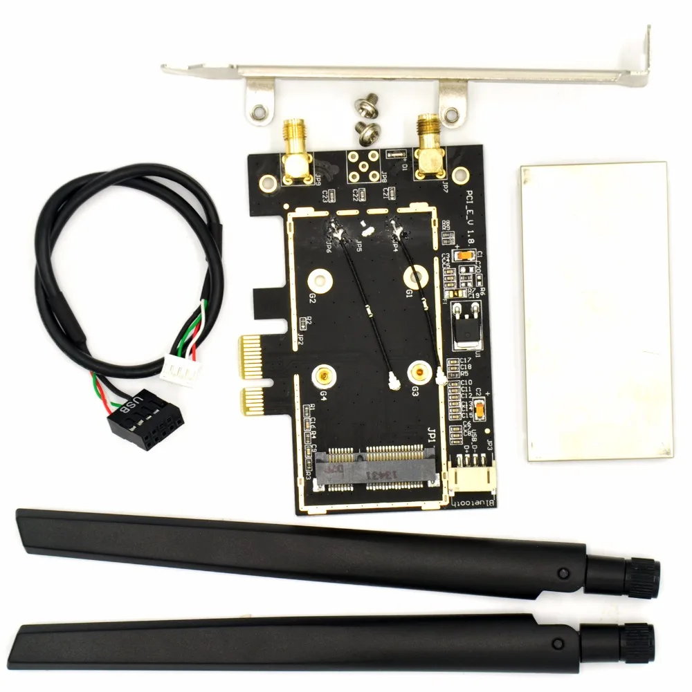 Мини адаптер PCi E в 1x/4X/8X/16X|pci-e wireless|mini pci-e to pci-ewireless wifi |