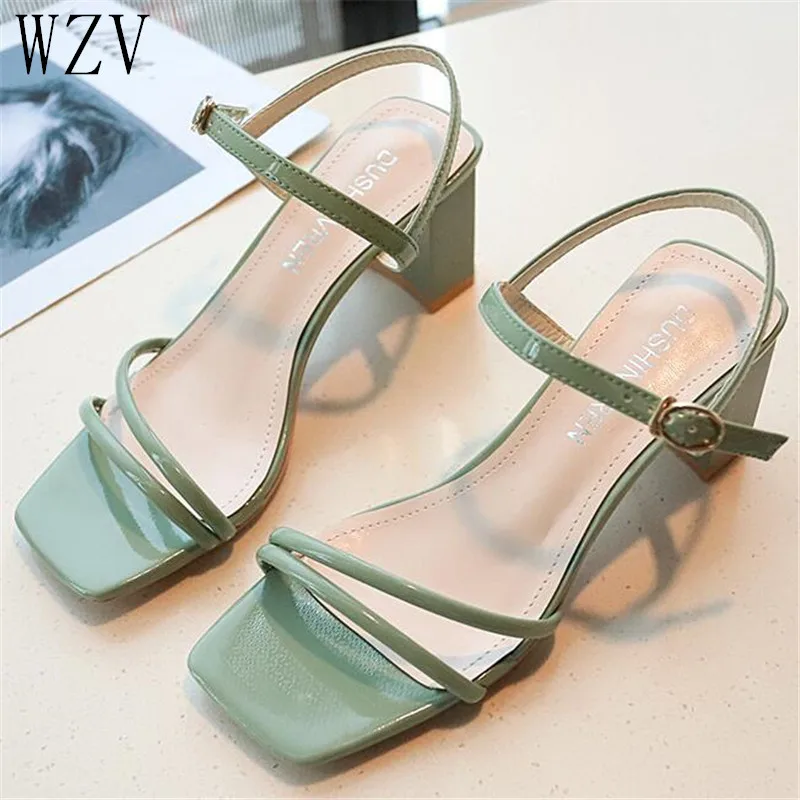 Женские сандалии с ремешками на лодыжках белые классические туфли высоком