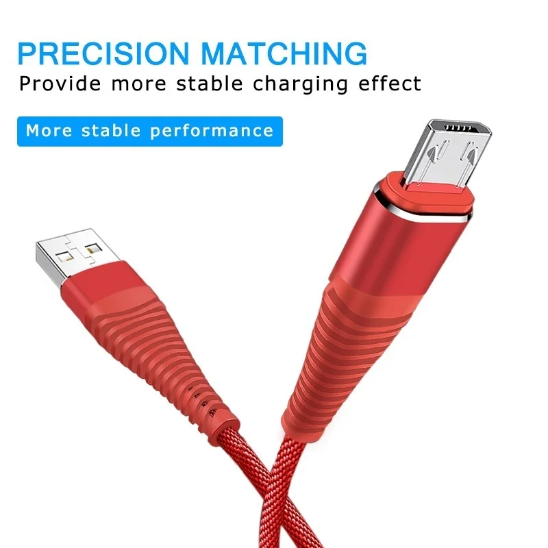 Usb кабели для быстрой зарядки и передачи данных прочные плетеные Android iPhone Type