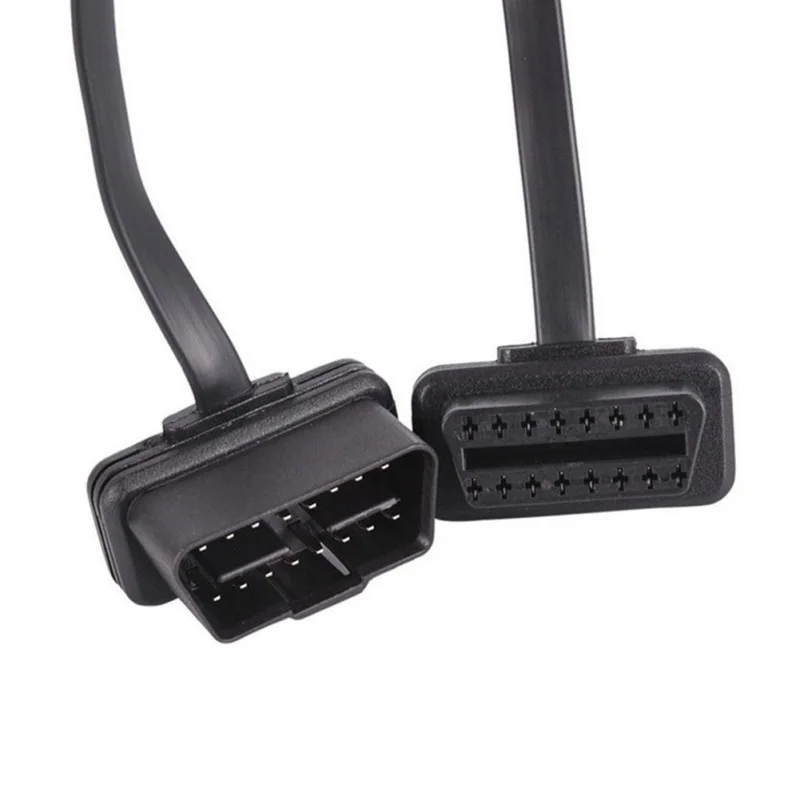 OBD2 локоть 16 PIN плоский провод адаптер кабель OBD удлинитель Полный