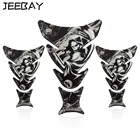 JEEBAY, 1 шт., аксессуары для мотоцикла, коврик для бака 3D из углеродного волокна, наклейка монстра дьявола для мотоцикла, наклейка на бак