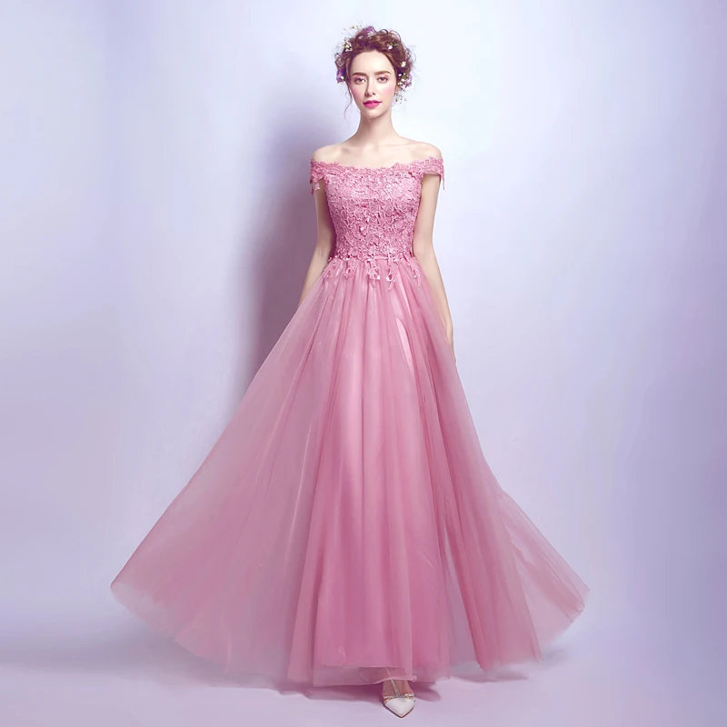 Off The Shoulder A-line Bridesmaid Dresses Lace Appliques Full Length Country Garden Wedding Guest 2019 New Arrival | Свадьбы и