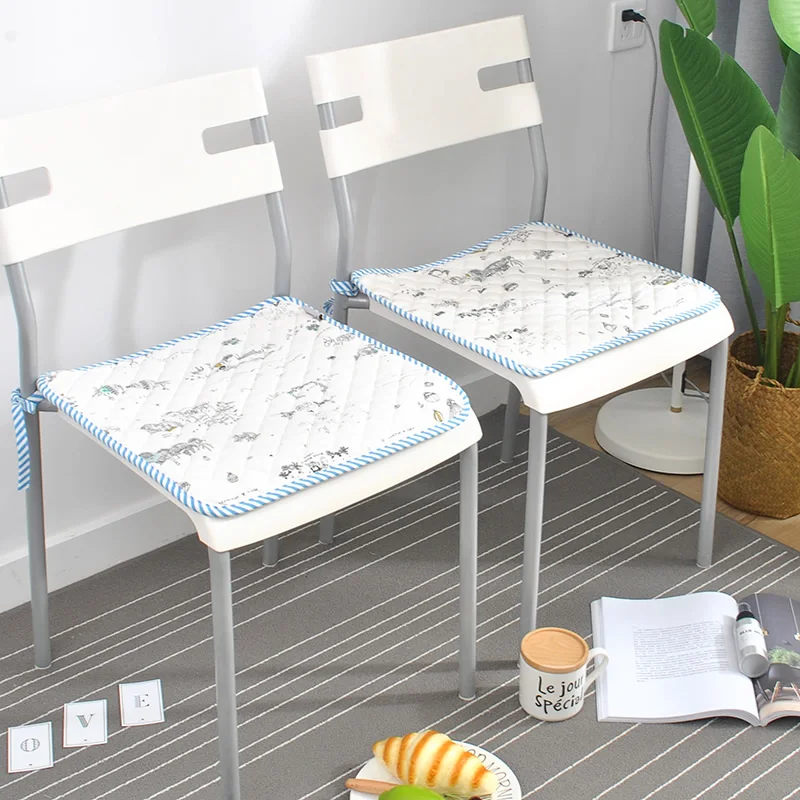 1pc 15.7&quot/17.7&quot Square Seat Cushion Anti-slip Cotton Cloth Quilted Chair Cushions Pads Thin mats | Дом и сад