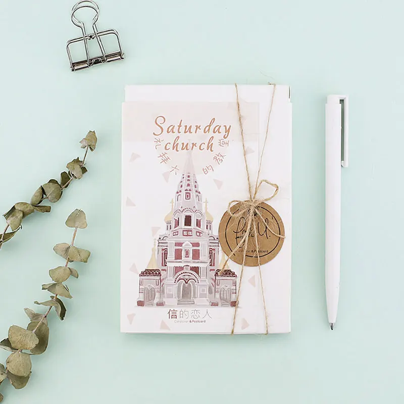 30 шт. открытка в субботу церковь архитектурный пейзаж Открытка ЛОМО карта