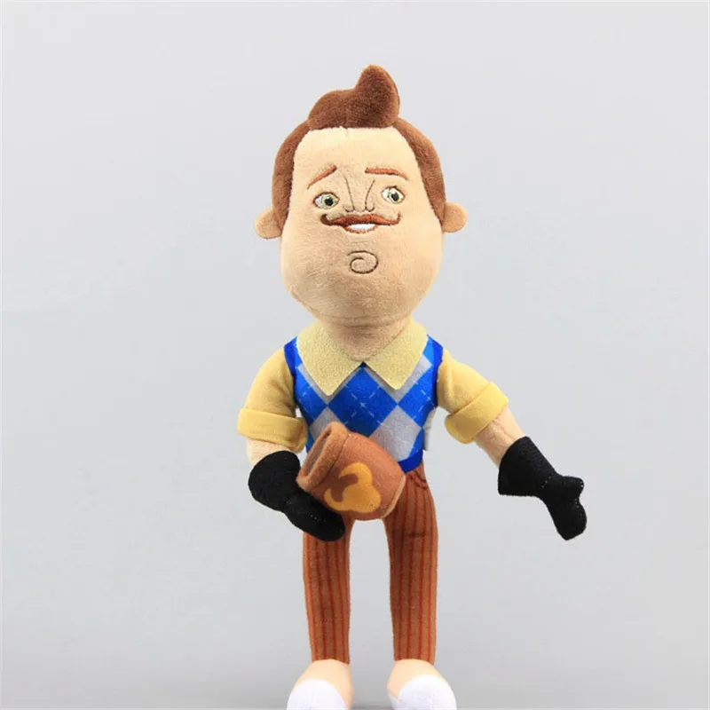 Новинка 2019 плюшевые игрушки Hello Neighbor куклы фартук с мультяшным соседом мягкая