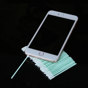 100 шт.лот ватные палочки для телефона штекер для зарядки разъем для наушников отверстие для iPhone Samsung Huawei инструменты для очистки от пыли