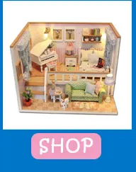 Мини muñeca Casa de игрушка "сделай сам" miniatura 3D de casa de muñecas de madera из miniatura muebles regalo театр V1-V3