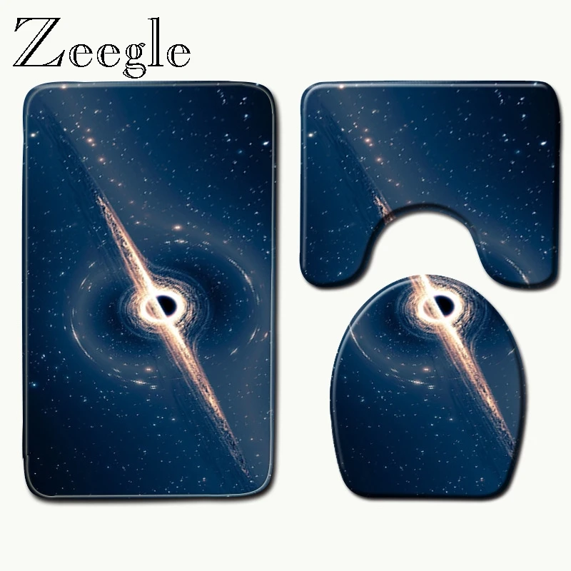 Zeegle 3D коврик для душа с геометрическим рисунком моющийся ванной из микрофибры