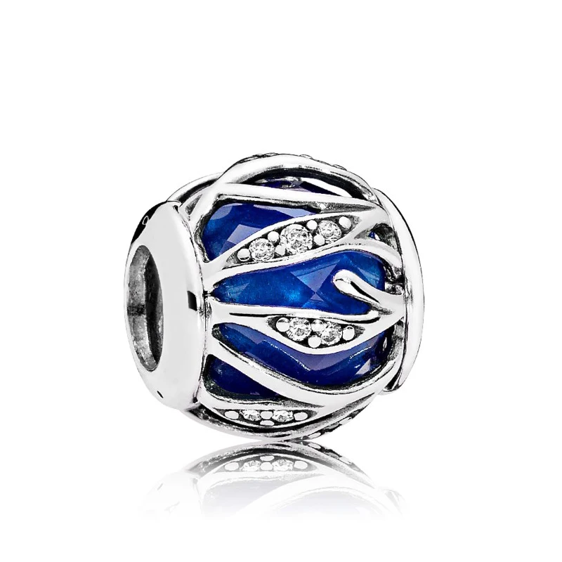 Новый дизайн 925 стерлингового серебра муранского Стекло Бусины подходят
