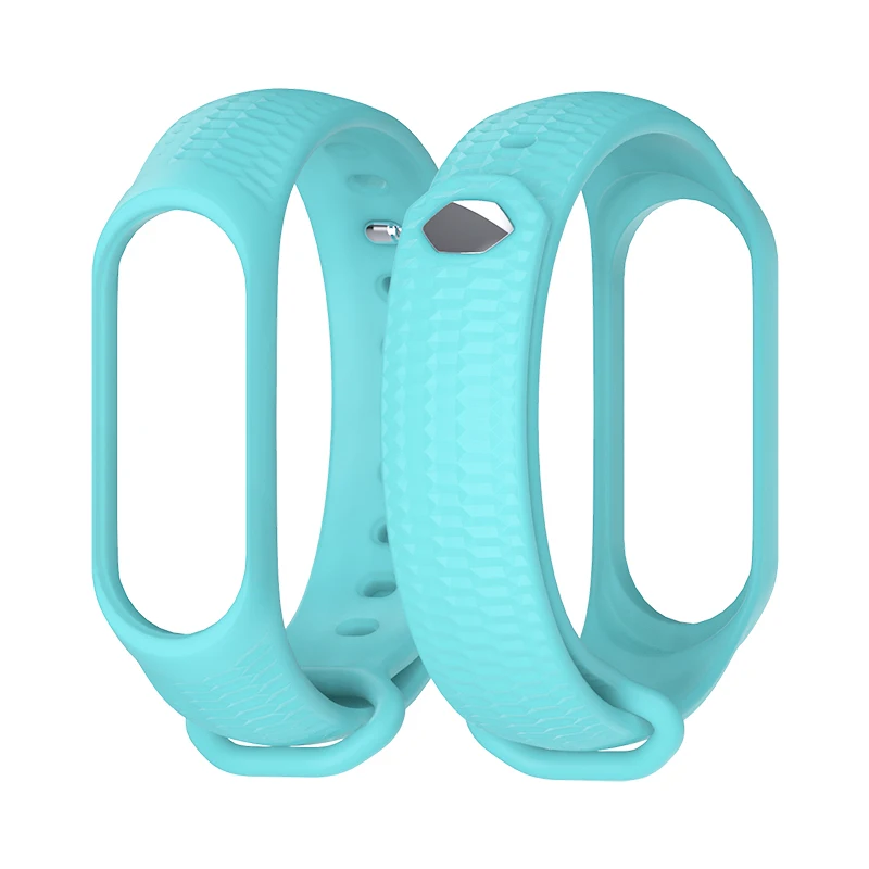 Mi jobs для Xiaomi mi Band 4 ремешок силиконовый ремешок для Xiaomi mi Band 4 аксессуары браслет mi band 4 ремешок для mi band 3 4 - Цвет: Blue