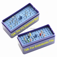 dental equipment 72 holes holder block diamond burs box endodontic files reamer gutta autoclavable kit dentist products