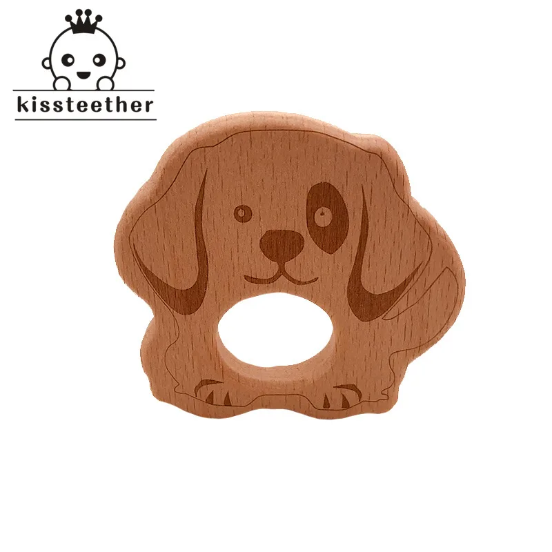 Деревянный Прорезыватель для зубов из бука оригинальная деревянная Нетоксичная