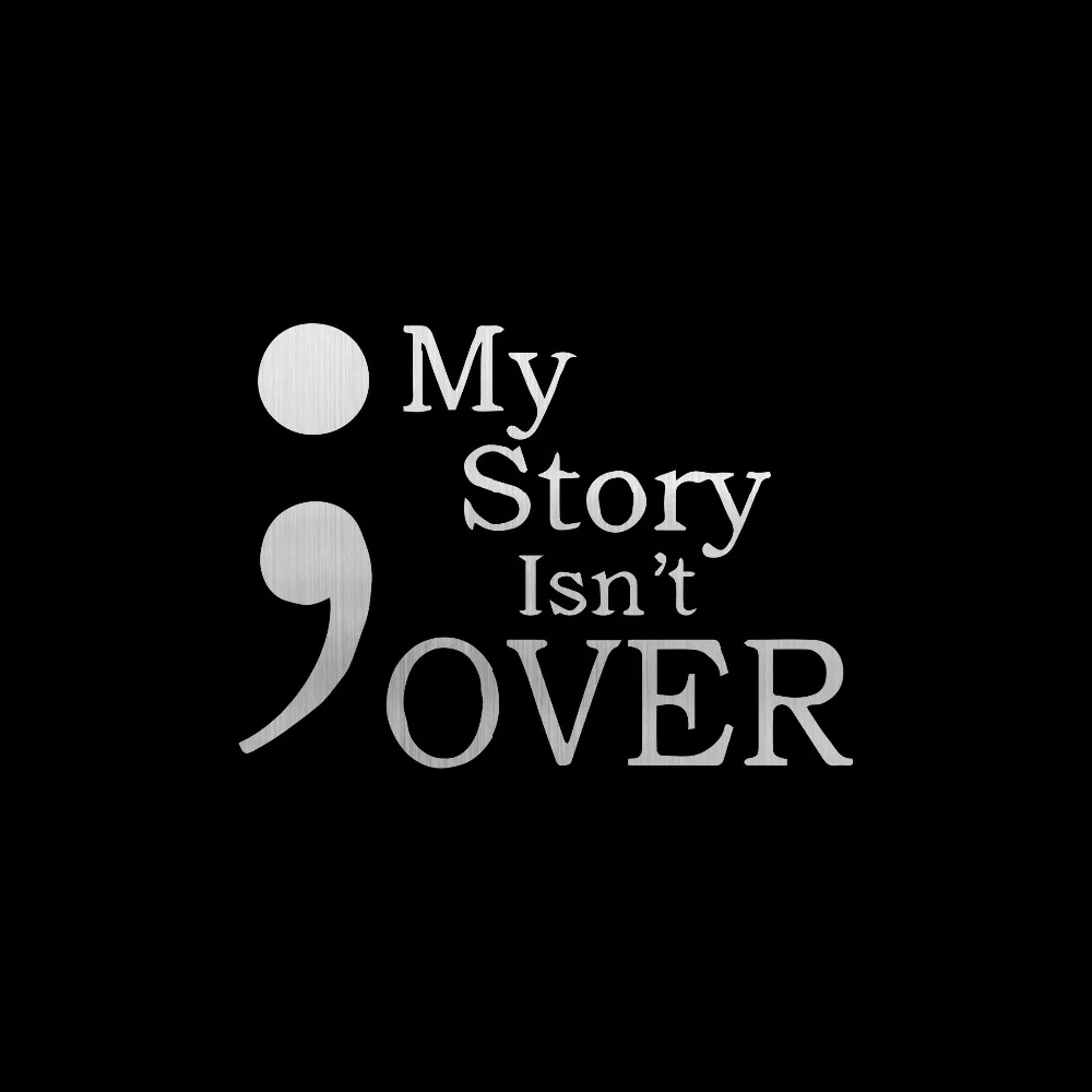 Креативные модные графические автомобильные наклейки Semicolon наклейка на бампер