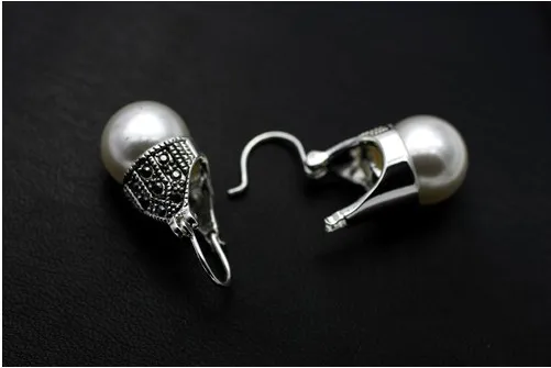 The White Gold Color Imitation Plearl Drop Earrings Brand Fashion Jewelry for Women Brincos | Украшения и аксессуары
