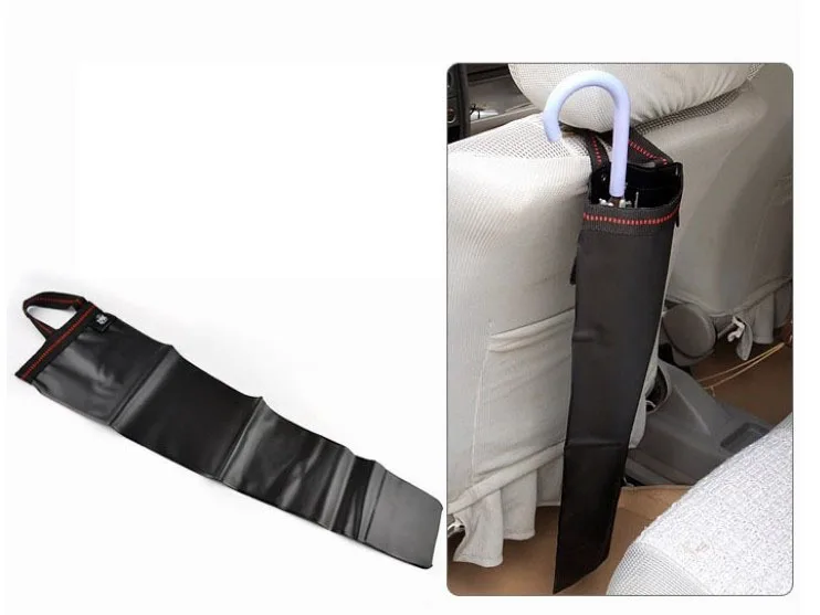 Adjustable Waterproof Car Umbrella Organizer Cover Bag Foldable Auto Back Seat Headrest Mount Wet Umbrellas Organizers | Автомобили и