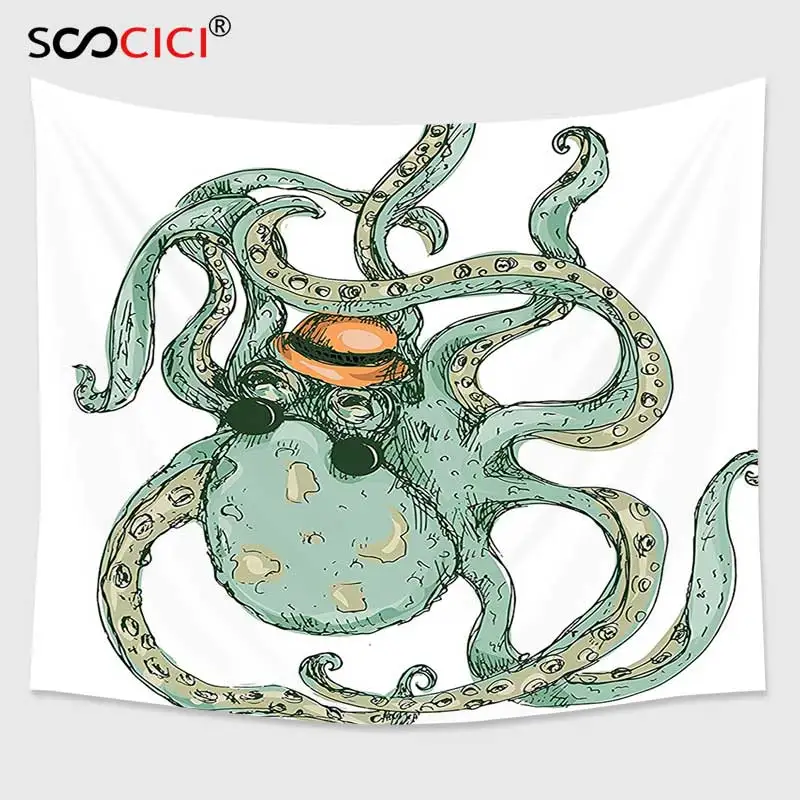 Гобелен Cutom настенный декоративная коллекция осьминог хипстерский Осьминог с