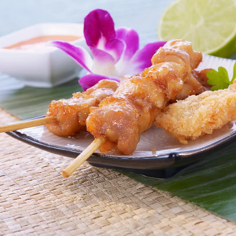 2016 Новый 90 шт. Бамбуковые Шпажки Горячий горшок Гриль жаровне Деревянные Палочки