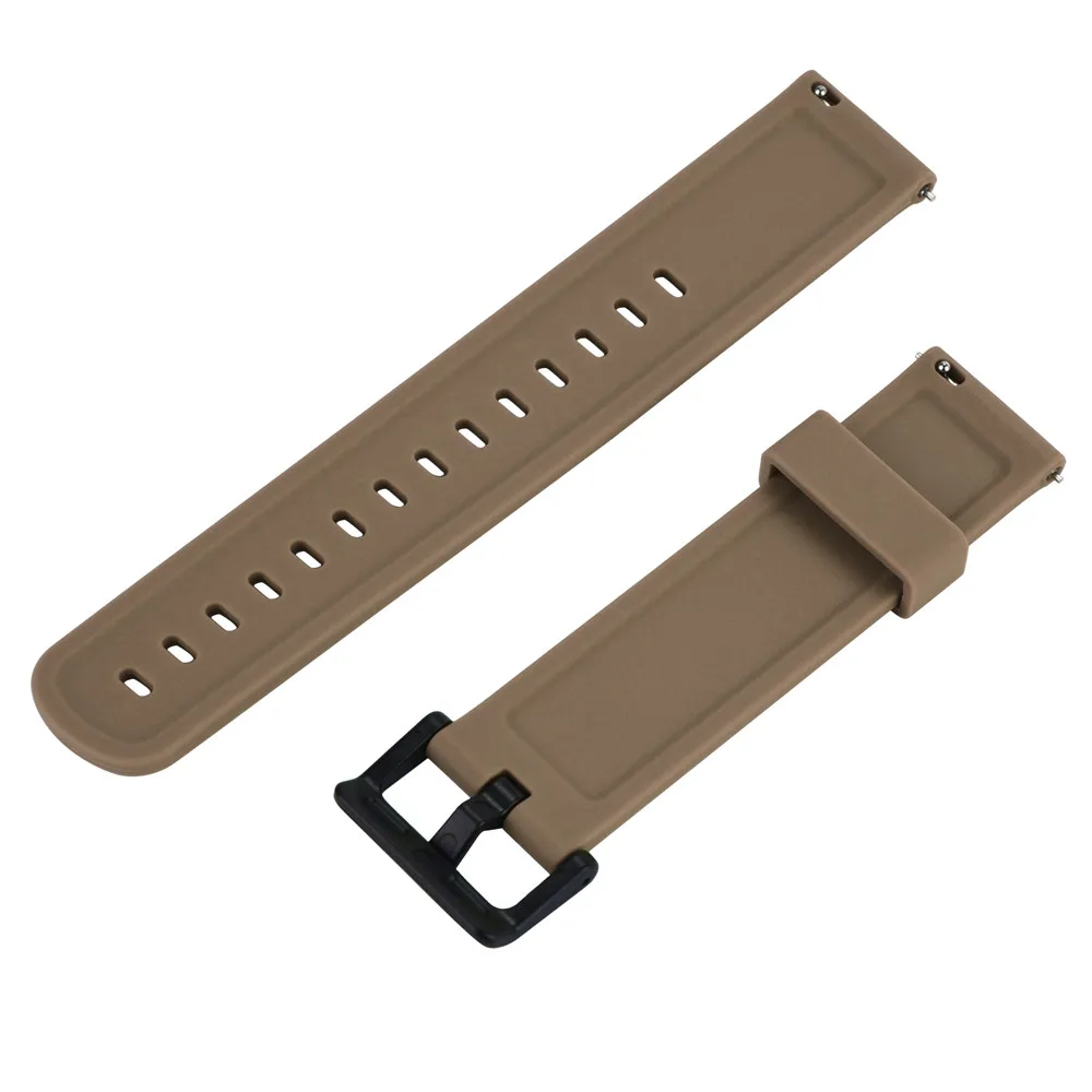 Браслет из мягкого силикагеля на запястье для Xiaomi Huami Amazfit Bip Youth Watch Ремешки для наручных часов коричневый браслет для наручных часов ремешок nato