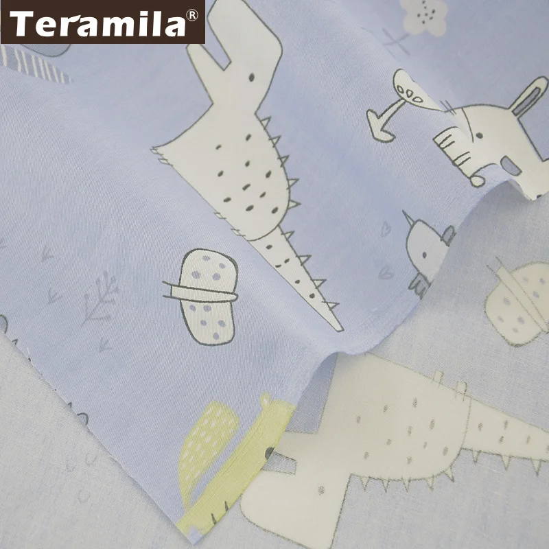 Teramila 100% хлопок ткань скрапбукинга материал для шитья самодельный светло