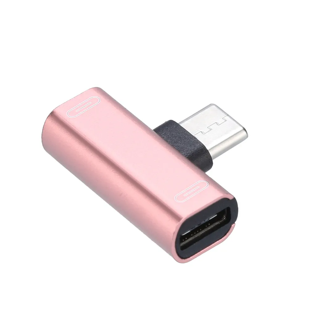 USB C аудио кабель зарядное устройство 2 в 1 Тип к разъему типа Aux Наушники Адаптер