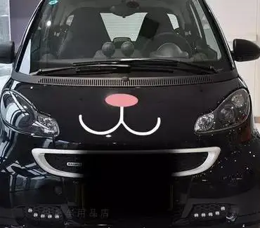 Наклейки на автомобиль кролик зубы улыбка кошка борода стикеры для модификации